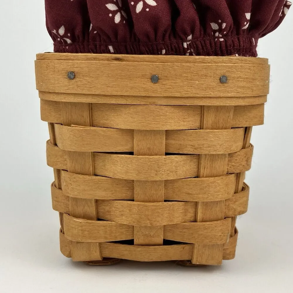 Longaberger Chive Basket Set 1998 | /w Liner Retied VTG #15211